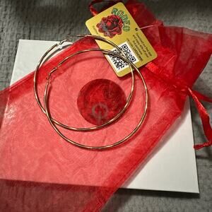 Rodeo Q Large Gold Hoop Earrings